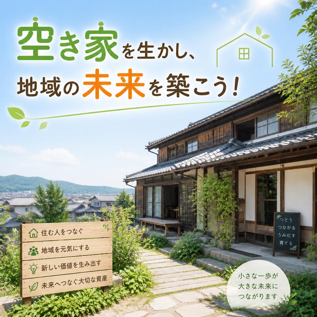 空き家を生かし、地域の未来を築こう！