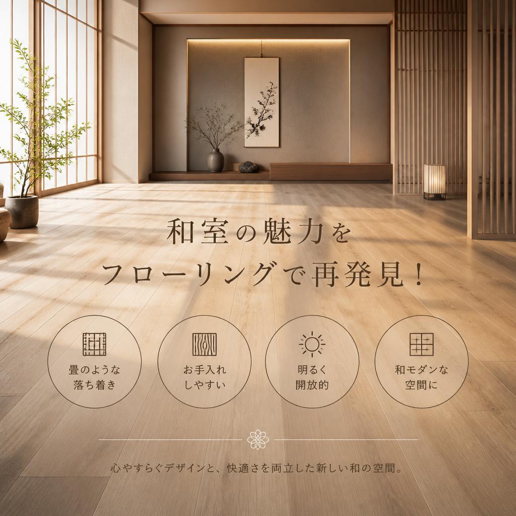 和室の魅力をフローリングで再発見！