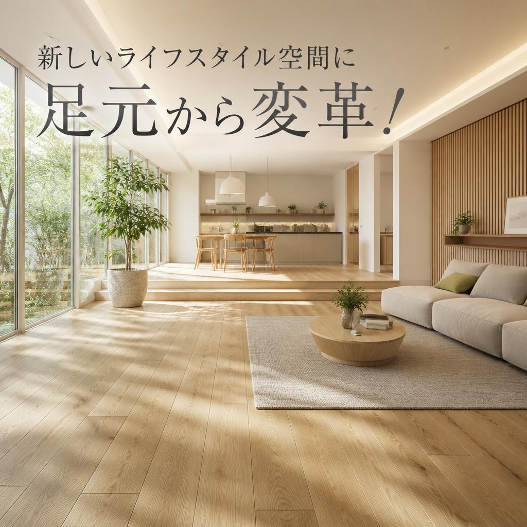 新しいライフスタイル空間に足元から変革！