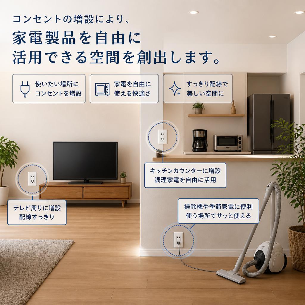 家庭用電源の充実で便利な暮らし