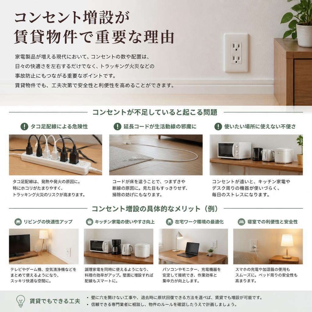 コンセント増設がもたらすメリット