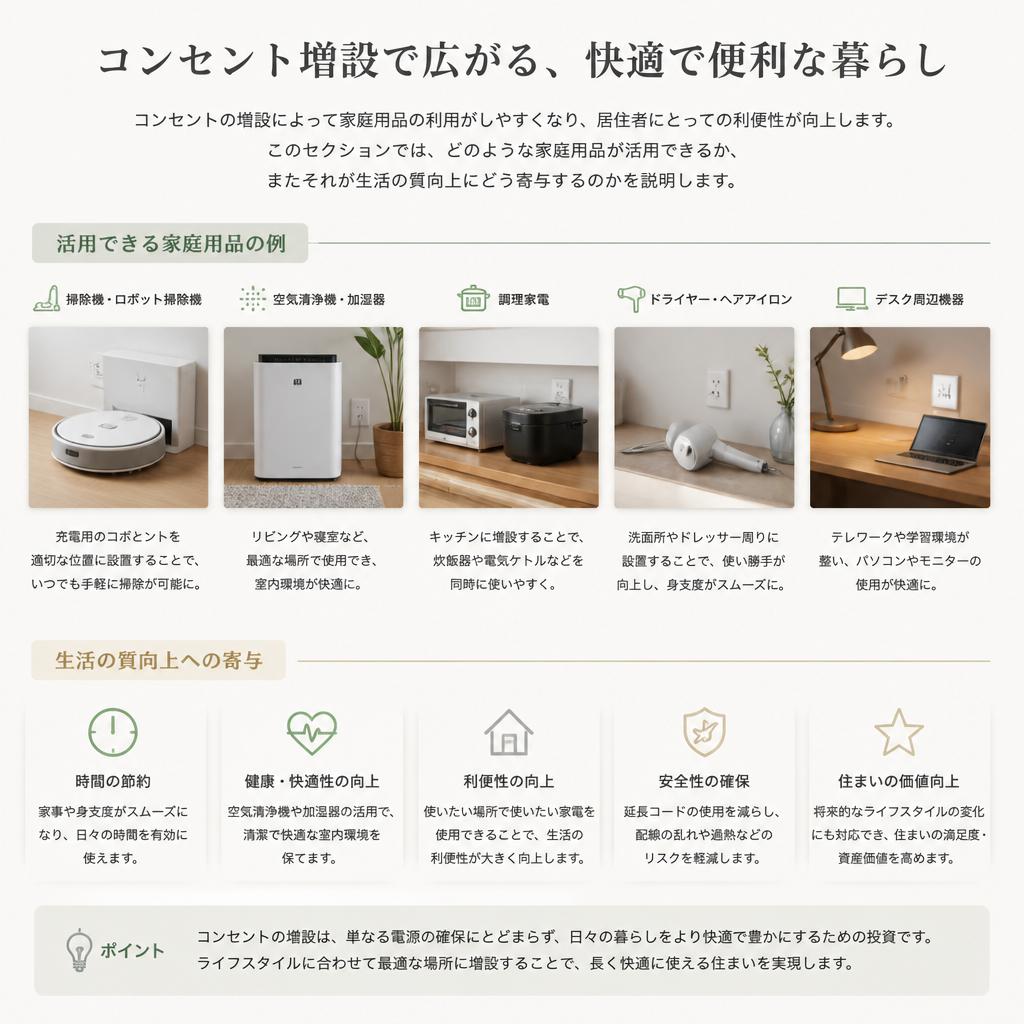 家庭用品との相乗効果