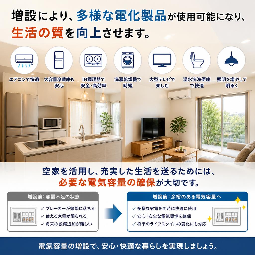 電気容量増設の重要性