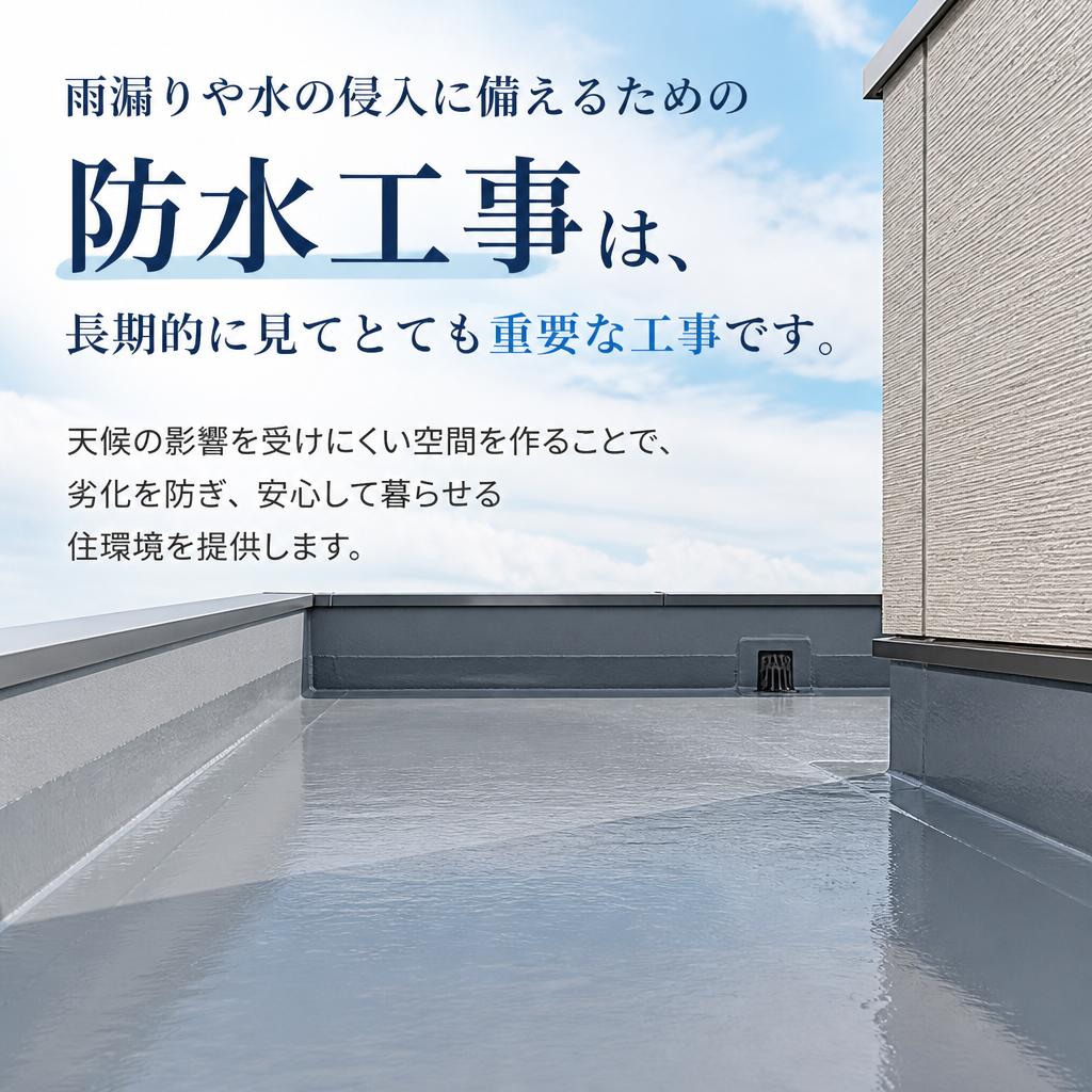 防水工事で安心の住環境を提供