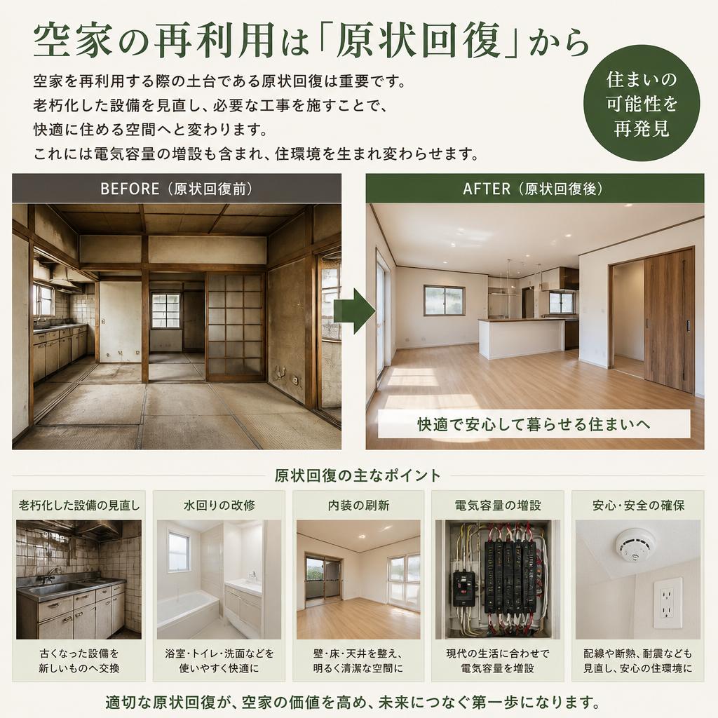 空家と原状回復の関係