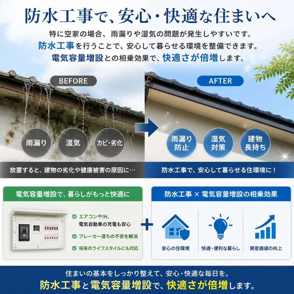 防水工事で安心の住まいづくり