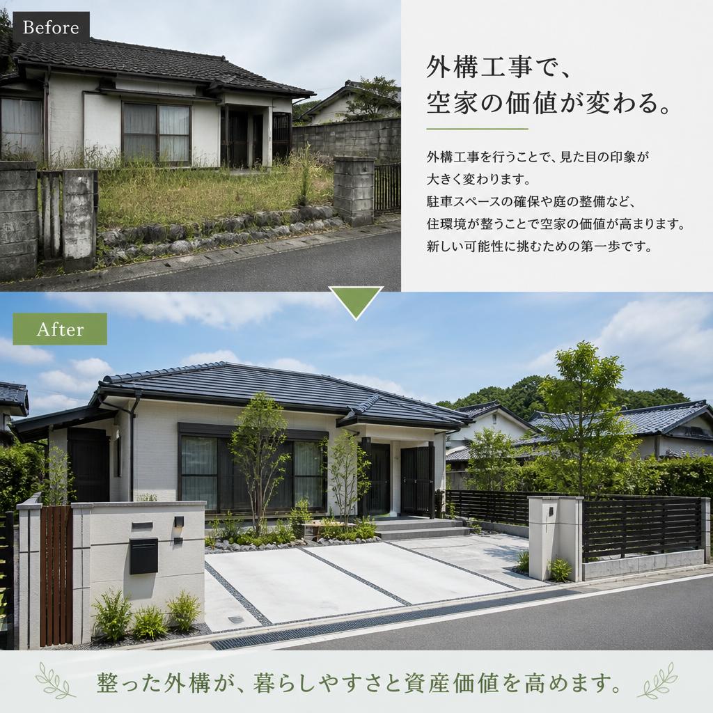 外構工事で魅力をアップ