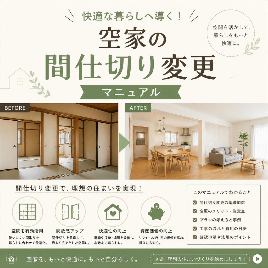 快適な暮らしへ導く！空家の間仕切り変更マニュアル