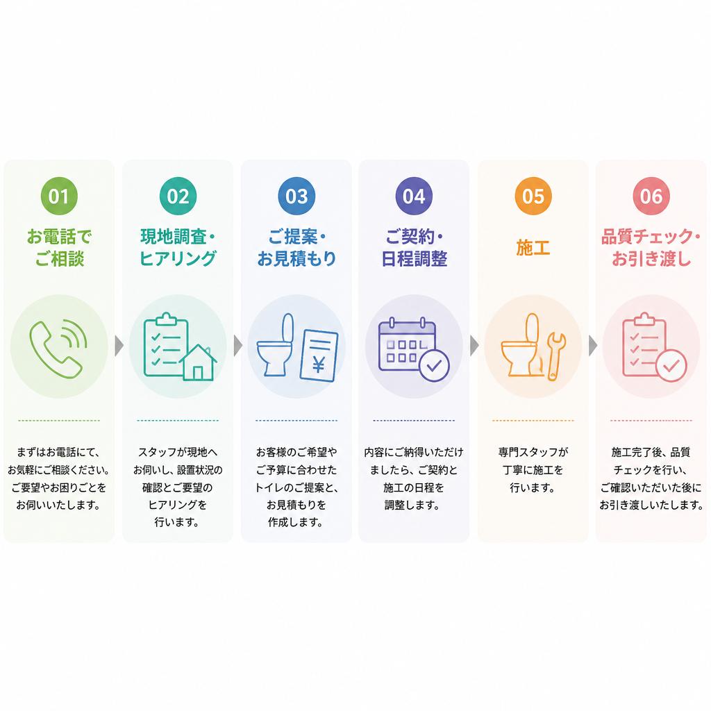 トイレ交換の流れ