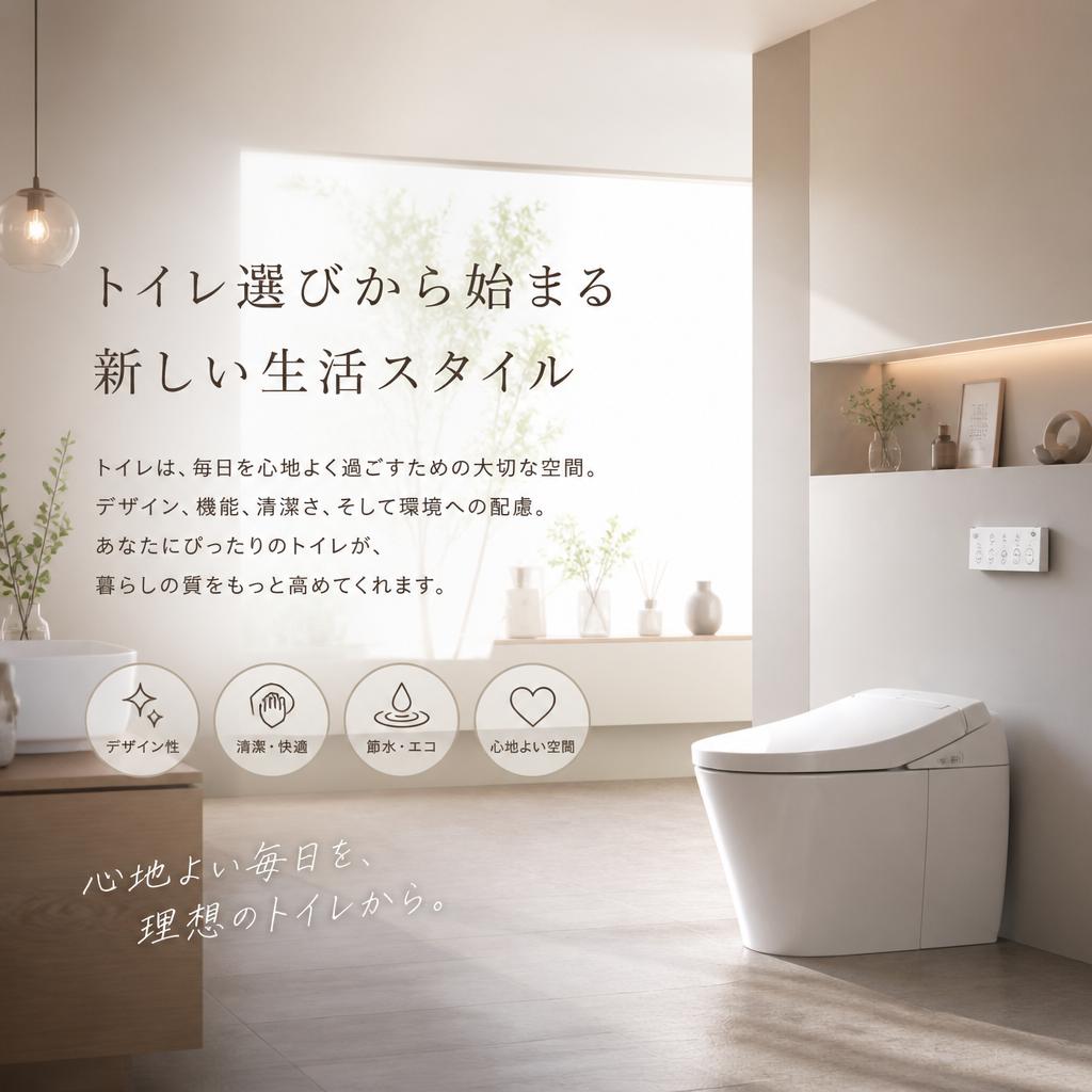 トイレ選びから始まる新しい生活スタイル