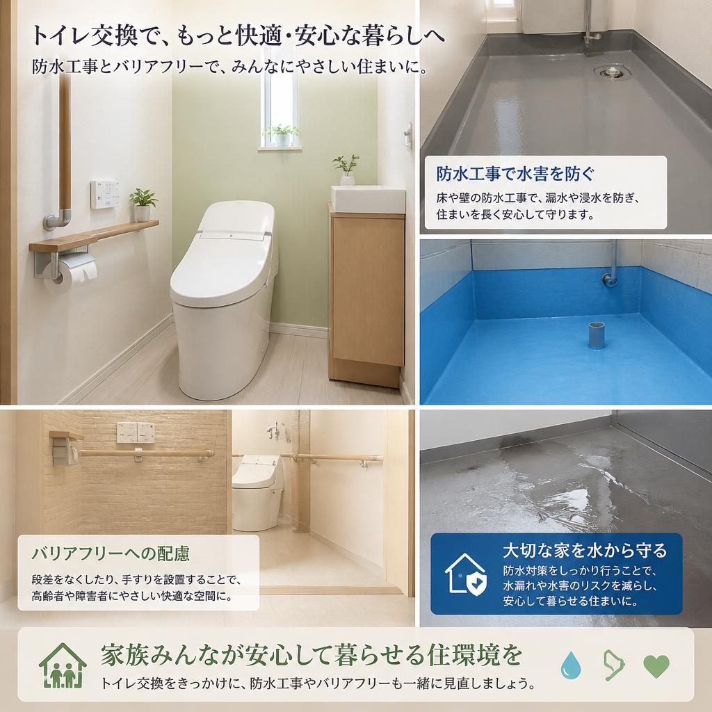家庭用防水・バリアフリーの重要性