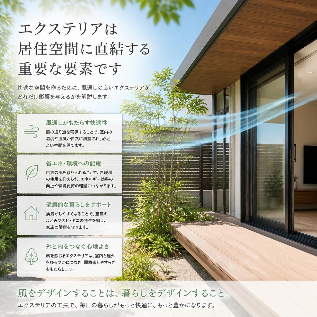 居住空間とエクステリアの関係