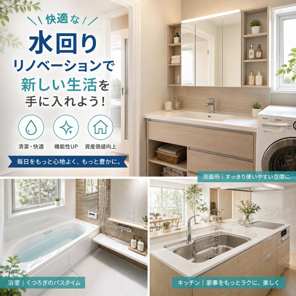 快適な水回りリノベーションで新しい生活を手に入れよう！