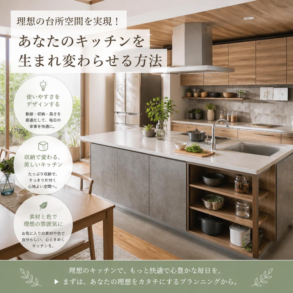 理想の台所空間を実現！あなたのキッチンを生まれ変わらせる方法