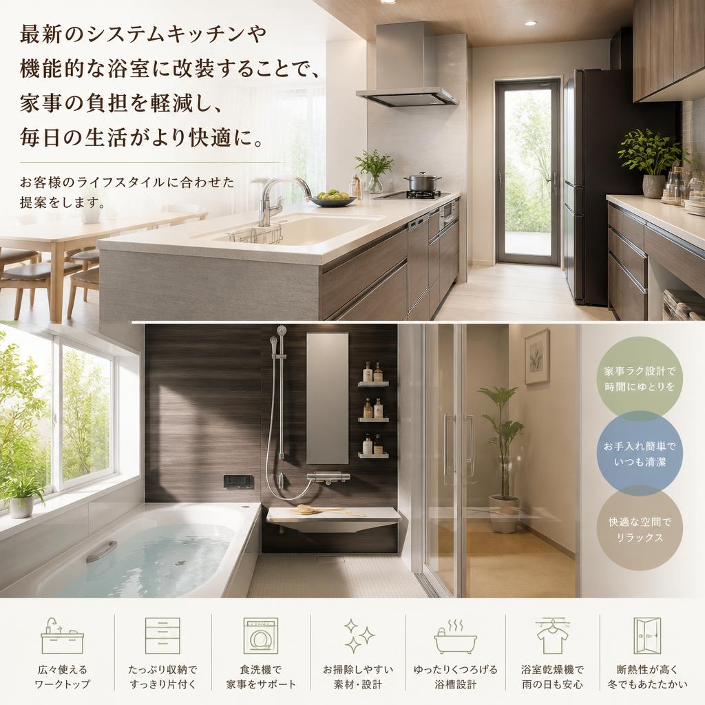 2. 水回りの改装で生活が変わる！