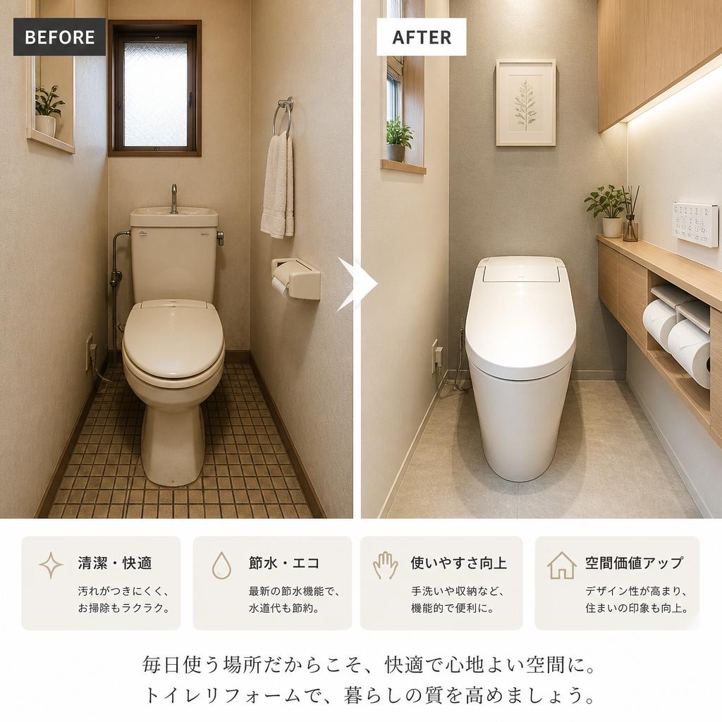 3. 快適な暮らしを実現するトイレリフォーム
