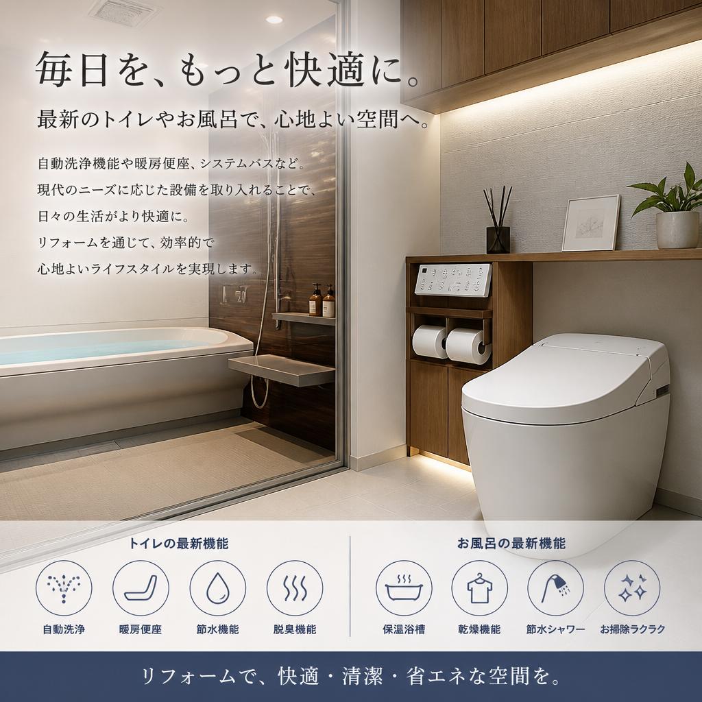 現代的な設備で利便性を向上