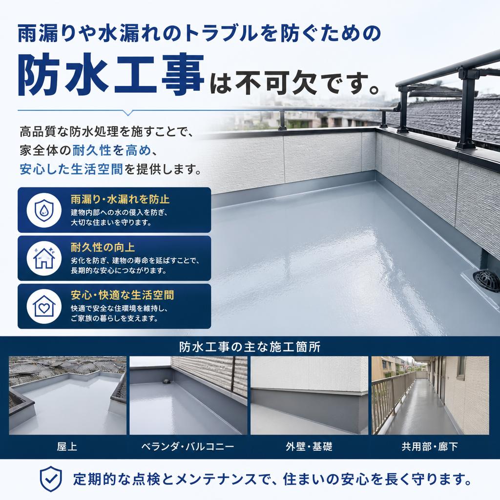 防水工事で安心を手に入れる