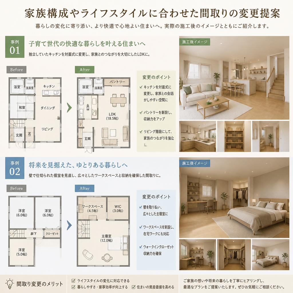 間取り変更のアイデア