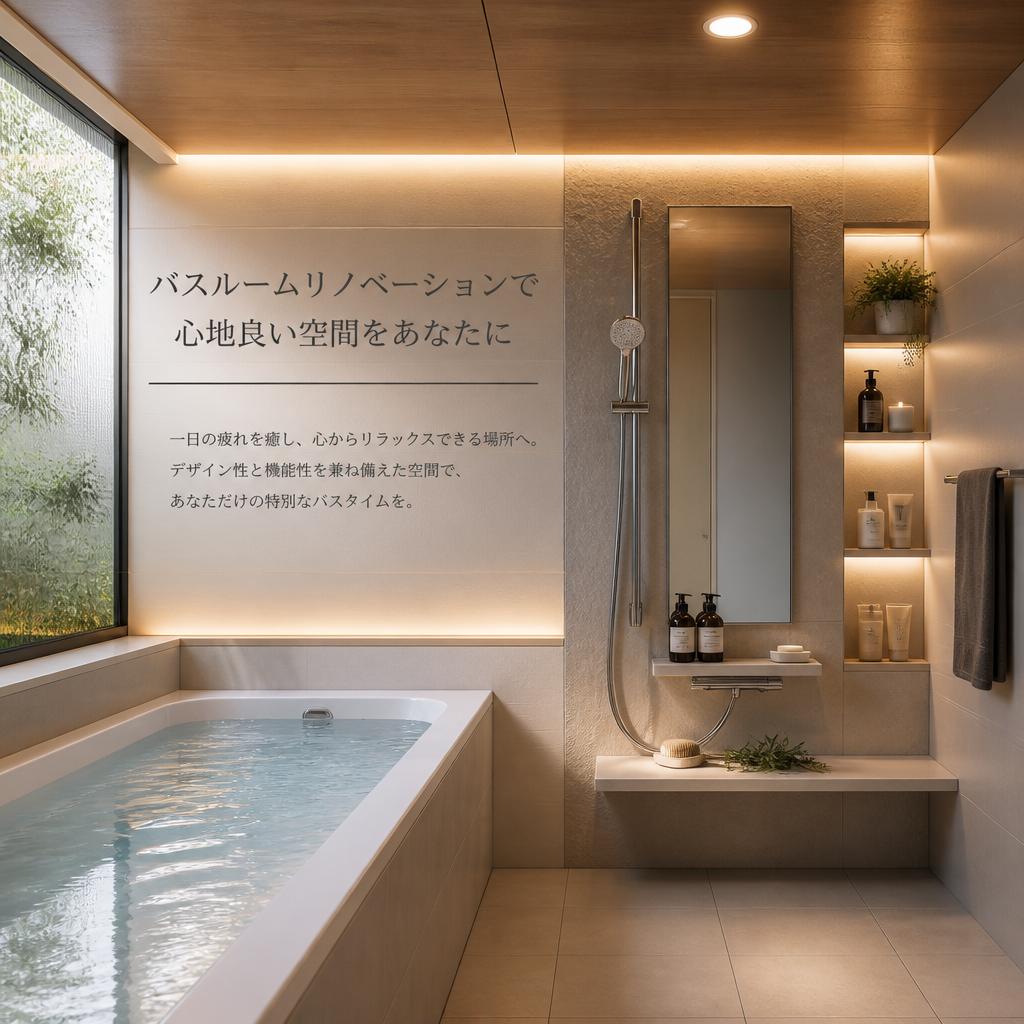 バスルームリノベーションで心地良い空間をあなたに