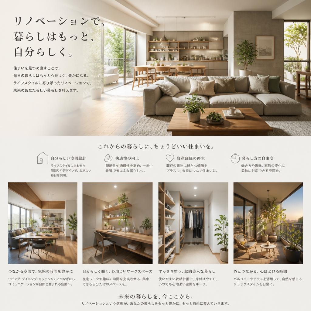 リフォームで実現する新しい暮らし