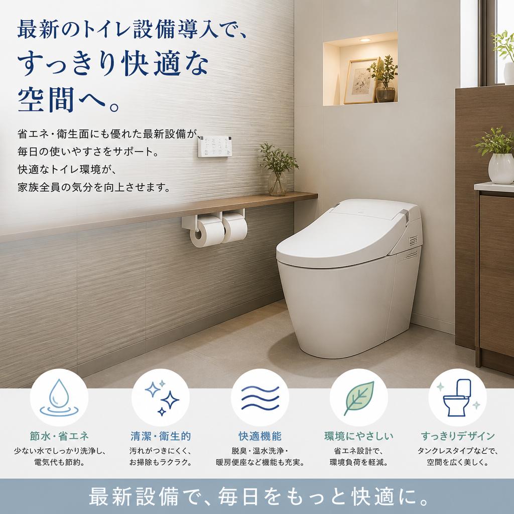 トイレリフォームで叶える新しい暮らし