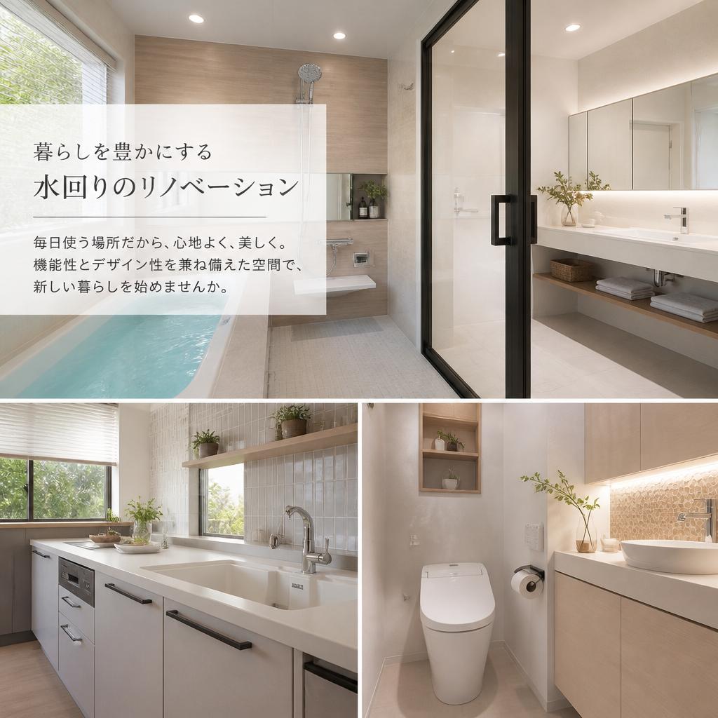 暮らしを豊かにする水回りのリノベーション