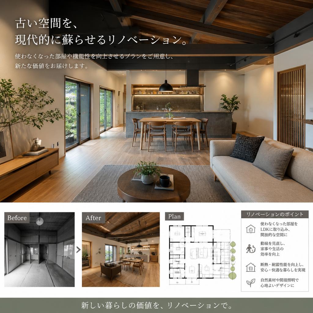 リノベーションで新たな価値を